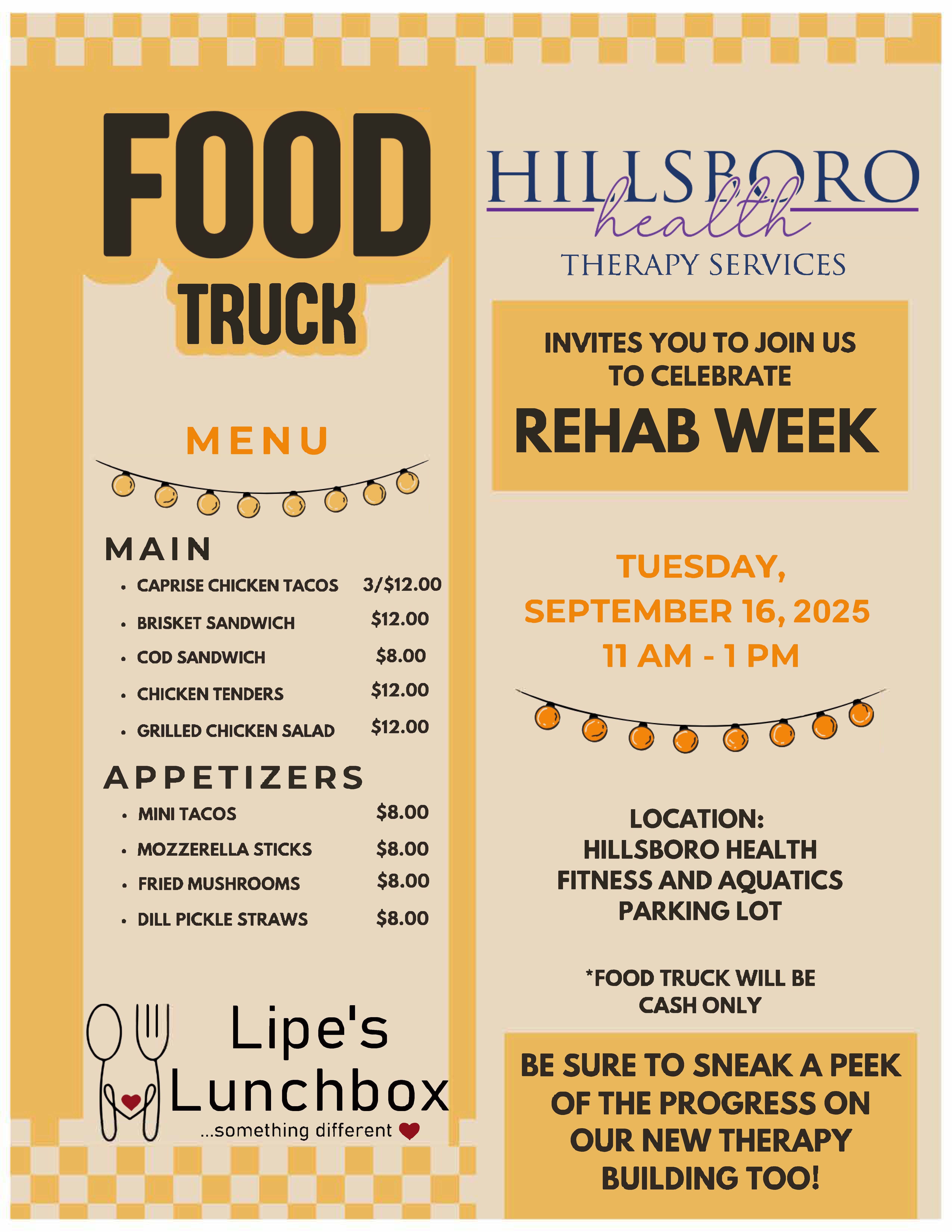 Lipe's Lunchbox Flyer