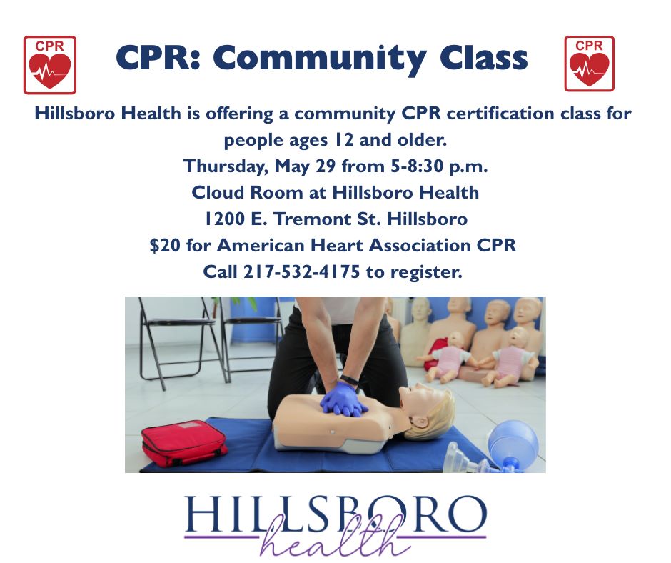 Flyer for the CPR Community Class 2025
