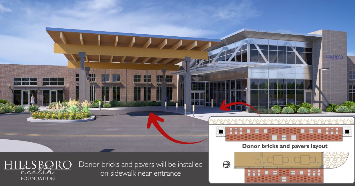 Memorial donor bricks pavers